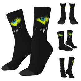 Calzini da uomo Monster Face Cozy Unisex Warm Happy 3D Printing Street Style Crazy Sock