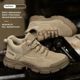 Safety Shoes Anti Smashing Anti Piercing Wear-Resistant Anti Slip Kevlar Midsole Are Fashionable Breathable And Comfortable