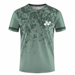 herr t-shirt snabb torkning 3D-tryckning av sport tenniskläder fi badmint uniformer kvinnors träning t-shirt mäns topps tees d68e#