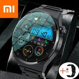 Watches Xiaomi NFC Smart Watch Men GT3 Pro AMOLED 390*390 HD SCREE PREASCHE BLUETOOTH RING IP68 Vattentät smartur för Huawei