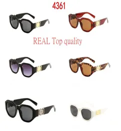 VE4361 Черные серые мужские солнцезащитные очки 53 мм Дизайнерские солнцезащитные очки унисекс Роскошные солнцезащитные очки Модный бренд для мужчин и женщин Glasses1188019