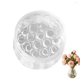 Vaser DIY Clear Spiral Flower Holder Modern Plastic European Transparent Vase Container Polished Floral Art Stem vardagsrum