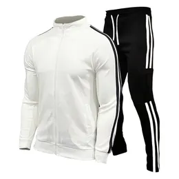 Mens Tracksuits 남성 세트 스웨트 셔츠 weatpants 트랙 슈트 스탠드 고리 스포츠 정장 조깅 피트니스 남자 의류 240322