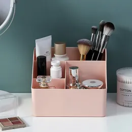 2024 Makeup Organizer Desktop Make-up Pinsel Aufbewahrungsbox Kosmetik Organizer Hautpflege Schmuck Box Container für Home Office Aufbewahrung