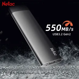 DRIVES NETAC SSD 2TB 1TB 250GB 500GB HDD SSD USB 3.2 DISK TYPE C SOLID DRIVE COMPORT