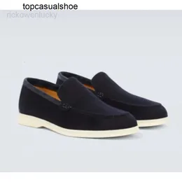 Loro Piano LP LP LOROSPIANASL Mano di mocassini da uomo Casual Flat Top Sidueto in pelle in pelle scamosciata Oxfords Moccasins Summer Walk Comfort slitta