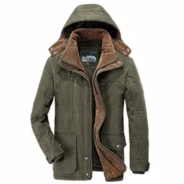 new Winter Cott-padded Jacket Men's Medium Length Plus Fleece Thickened Youth Leisure Windproof Warm Quilted Cott Clothing 92jd#