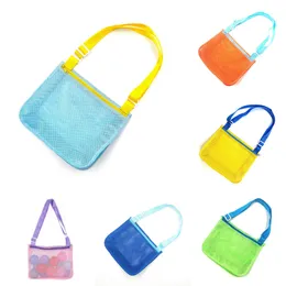 2024 Outdoor plażowa torba z siatki dziecięcej piasek odepchany Proteble Baby Beach Toys Bags