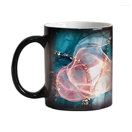 Кружки, меняющие цвет, кофейная теплая кружка, чайная чашка, волшебная персонализированная имя в подарок, 7 дизайнов