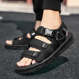 Для модных наружных мужчин сандалии обувь пляж летние туфли мужские тапочки дышащие повседневные платформы сандалии Hombre 959 S Platm 696 5 S
