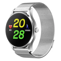 Cases STAR 37 Smart Wrist Watch 1.22inch IPS Screen 300mAh Battery Heart Rate Sensor 4.0 Stainless Steel Strap Wristwatch