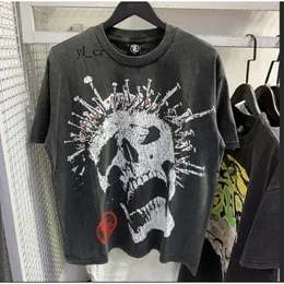 Camicia firmata Camicia Hellstar T-shirt da uomo Manica corta Tee Uomo Donna Alta qualità Streetwear Hip Hop T-shirt moda Hell Star Hellstar Short 6735