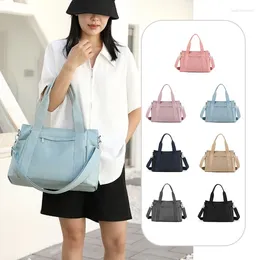 Einkaufstaschen, funktionelle Nylon-Handtasche, geräumige Umhängetasche mit Reißverschluss für Damen oder Reisen