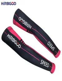 Hirbgod marca aquecedores de braço bicicleta ciclismo mangas braço rosa ciclismo feminino antiuv lycra tecido esportes segurança xxs6xlxt1106161389