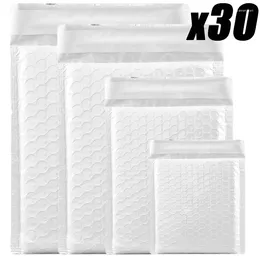 Sacos de armazenamento 30/10pcs multi-tamanho branco pérola filme bolha saco engrossar espuma impermeável envelope auto selo embalagem