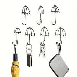 Hooks HELLOYOUNG CIFBUY 7PCS Metal Key Hanger Coat Hook Creative Umbrella Housewarming Gifts Multifunctional Aesthetic Room