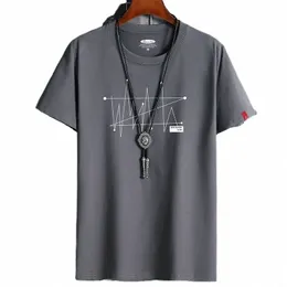 Manga Camiseta Tops Oversize Men Loose Tee 100% Cott Fi Goth Imprimir Men's Short Sleeve T-shirt Summer New Masculino Casual Tshirt y5Jl #