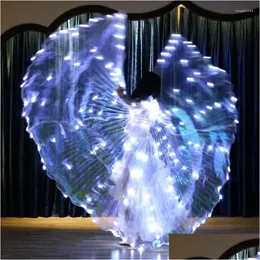 Dancewear Accessories Stage Wear Super Alas ISIS LED WINGS FÖR DANSBUTREFLY COSTUME ADT BARN CIRCUS LIGHT LUMINOUS DROP DEL DHX9N