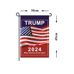 Donald Trump 2024 Flag 30*45 cm Maga Banner Keep Amercia Great Garden Flags 11 LL