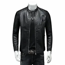 hot Selling White Men 2022 Faux Leather Jacket Motorcycle Jaqueta De Couro Masculina Outwear Male PU Coats 5XL M02F#