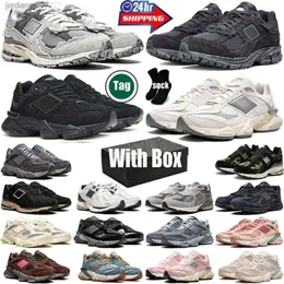 Mit Box New Balanace Laufschuhe für Herren Damen Regenwolke Quarz graues dreifach schwarzes Phantom Dezember Himmelstrainer Sneaker