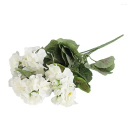 Dekorative Blumen Gartenparty Shop Hochzeit künstliche Blume Schöne Dekor Eleganz Geranium Ersatz lebendig 5 Zweige