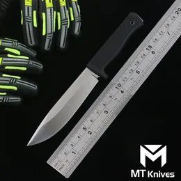 MT-Produktion F-A Überlebensgerade Messer VG10 Blade Gummi Griff Outdoor Camping-Wanderungen Fixierte Klingen Messer