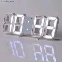 Schreibtisch Tischuhren Dekor Alarm Home Time Clock Schreibtisch LED s 3D Temperatur Smart Digital Große Nordic Wand mit Datum Table24327