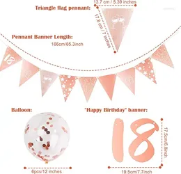 Banner di compleanno della decorazione per feste Banner luminoso coriandoli addensato streamer divertente chiara palloncini in lattice squisito aspetto 1 tipo 1