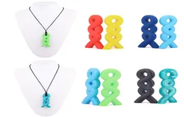 Collana di perle di silicone per uso alimentare Giocattolo per la dentizione Massaggiagengive per bambini Collana morbida Giocattoli da masticare Colore casuale6349825