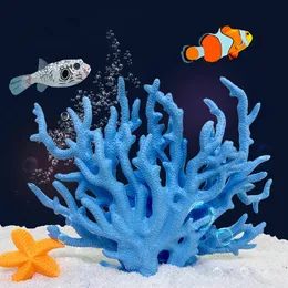 1 PZ Serbatoio di Pesce Simulazione di Plastica Corallo Decorazione Paesaggistica Imitazione Pianta Acquatica Acquario Ornamento FAI DA TE Serbatoio di Pesce Decor 240314