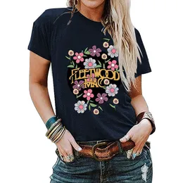 Kvinnors plus-storlek t-shirt modedesign stor kort ärm sommar kvinnor blommor och växter mönster tecknad hjärta topp personlig c otwsy