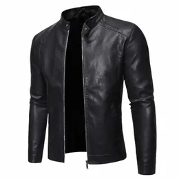 men Faux Leather Jacket Motorcycle 8Xl Men's Jackets Black Jaqueta De Couro Masculina Outwear Male Pu Leather Mens Coats Brand h71s#