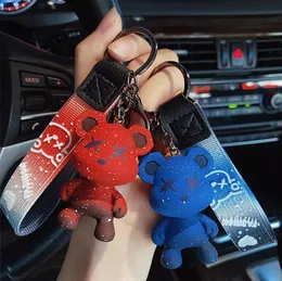 Cambiamento del colore creativo Bear Key Chain Cartoon Personality Zackpack Hanging Catena per auto da uomo e donna Small Regalo