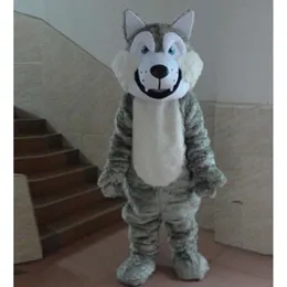 Trajes de mascote Halloween Natal Lobo Mascotte Cartoon Plush Fancy Dress Mascot Costume