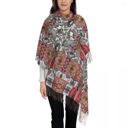 Halsdukar Afrika etnisk kabyle smycken halsduk wrap för kvinnor lång vinter fall varm tofts sjal unisex amazigh stil