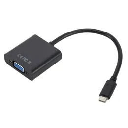 2024 ANPWOO USB3.1Type-C till VGA-omvandlare USB upp till 1080p Full HD-visuella effekter, mer energibesparande adapterkabel