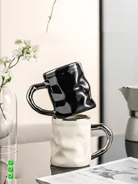 Mugs 390ml Luxury Ceramics Breakfast Cup Simple Style Water Household Large Capacity Oat Office Creative Tea
