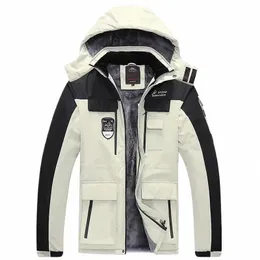 겨울 따뜻한 두꺼운 방수 재킷 남자 스트리트웨어 파카 코트 아웃복 바람 방풍 모자 눈 오버 코트 남자 옷 플러스 8xl w4vb#