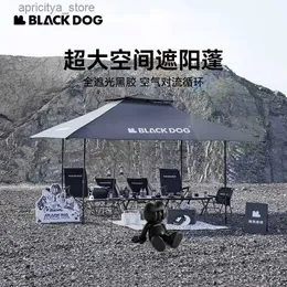 テントとシェルターNatureHike-BlackDog Square Sunshade Big Umbrella Black Rubber Sunshade Outdoor Garden Sunshade Canopy24327