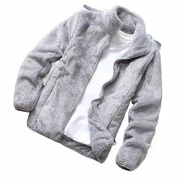 Coral Fleece 따뜻한 남자 코트 트렌드 상점 겨울 재킷 versi 슬림 2021 New Men 's Casual Fleece Jacket Male 옷 4xl 41fi#