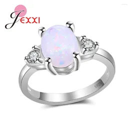 Cluster anéis venda superior grandes promoções na moda mulheres casamento noivado festa jóias 925 prata esterlina para feminino anillos presente