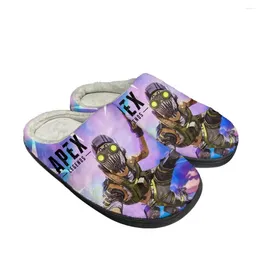 Tofflor tecknad spel Apex Legends Octane Home Cotton Men Kvinnor Plush Bedroom Case Keep Warm Shoes Fashion Skräddarsydd toffel