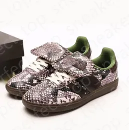 Original Designer Casual Wales Bonner Schuhe Python Schlangenleder Herren Damen Laufschuhe Spezial Outdoor Designer Sneakers Sporttrainer Größe 36-45