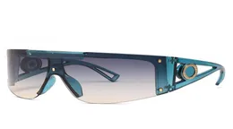 LAMOFUR 2021 Большие женские солнцезащитные очки с градиентом, модные женские очки без оправы, люксовый бренд, дизайнерские индивидуальные очки 4393 22023124691