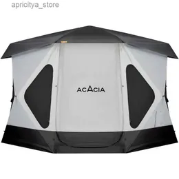 Tendas e abrigos Space Acacia Camping Tent XL 4-6 pessoas tenda familiar 610 polegadas de altura 2 portas 8 janelas à prova d'água fácil de instalar24327