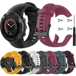 إكسسوارات الرسمية النمط السيليكون سبورت سيليكون حزام ل suunto 5 watchband smart watch استبدال سليكون سليمة الإكسسوارات معصم معصم