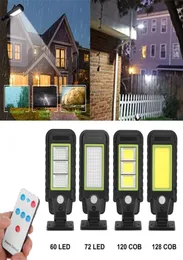 Solar Street Lamp Outdoor Wireless Motion Sensor Security Wall Light med 3 belysningslägen Lämpliga för Gardens Street Courtyards2884248