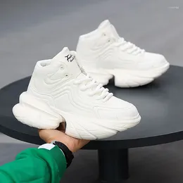 Casual Buty wysokiej jakości Oryginalny projekt 2024 S/A Sport Style Black Wysokość rosnąca dla mężczyzn Hombre Solid White Senaker