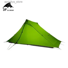 Tendas e abrigos 3F UL GEAR LanShan 2 pro 2 pessoas Outdoor Ultralight Camping Tent 3 Season Professional 20D Nylon Ambos os lados Silicon Tent24327